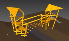 Nieuwe speeltoestellen en werkzaamheden in de Waarderhout