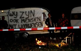 Woonwagenprotest Alkmaar en Heerhugowaard vandaag verder