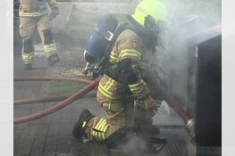 Containerbrandje in Middenwaard