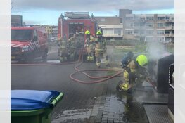 Containerbrandje in Middenwaard