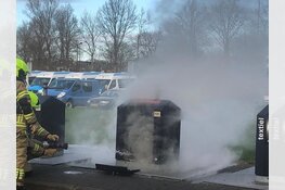 Containerbrandje in Middenwaard