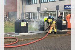 Containerbrandje in Middenwaard