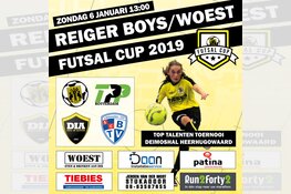 Zondag 6 januari organiseert Reiger Boys / Woest het “Top Talenten Toernooi”