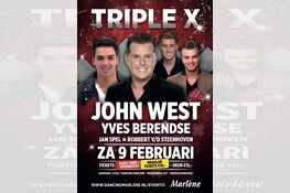Zaterdag Triple XXL met John West, Yves Berendse, Jan Spel en Robbert van der Steenhoven