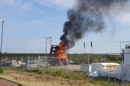 Brand bij industrieterrein Praxis