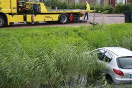 Auto te water in Heerhugowaard