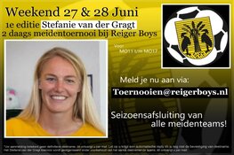 Stefanie van der Gragt Toernooi op 27 en 28 juni 2020