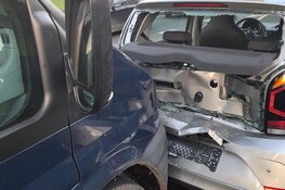 Kettingbotsing met vijf voertuigen