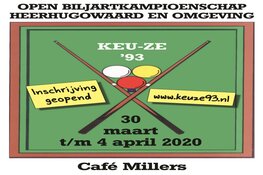 Wie wordt de biljartkampioen van Heerhugowaard?