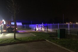 Dug-out in brand op Sportpark de Vork