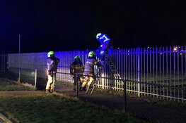 Dug-out in brand op Sportpark de Vork
