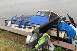 Boot van zwerver gezonken in Heerhugowaard