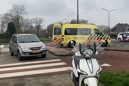 Scooterrijder aangereden op rotonde in Heerhugowaard