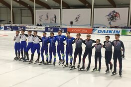 Milan Schenk uit Heerhugowaard behaalt brons tijdens NK Shorttrack