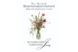 Kies voor een bloemenabonnement bij Bloembinderij Gebr. Jong, dé bloemist in Alkmaar en Heerhugowaard