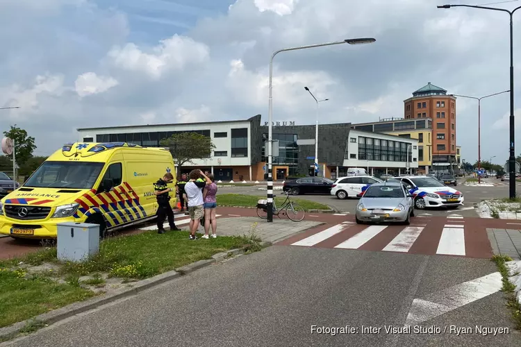 Fietsster aangereden op kruising Stationsplein / Zuidtangent