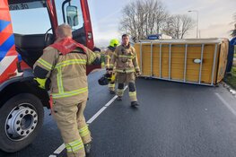 Weg in Heerhugowaard afgesloten na ongeluk