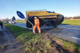 Weg in Heerhugowaard afgesloten na ongeluk
