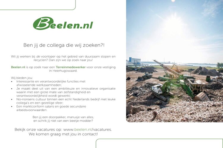 Vacature terreinmedewerker bij Beelen.nl