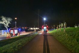 Grote brand in loods aan de Overtoom