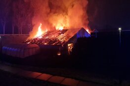 Zeer grote brand legt loodsen lelieteler in de as in Heerhugowaard