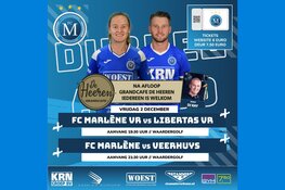 Komende vrijdag spannende 'dubbel' bij FC Marlène: Vrouwentopper en herenderby