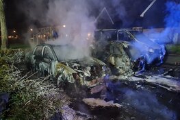 Drie auto's door brand verwoest in Heerhugowaard