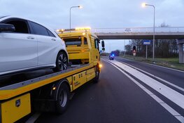 Bestuurder valt in slaap op N242, auto total loss
