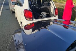 Botsing met vier auto's op N242