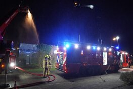 Flinke brand bij sauna in Heerhugowaard