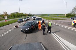 Kopstaart-botsing op N245 bij Oudkarspel