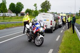 Veel schade bij kettingbotsing op Westfrisiaweg