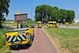 Wielrenner gewond bij ongeval op fietspad