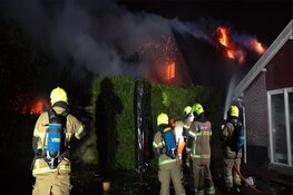 Woning in Oudkarspel verwoest door grote brand