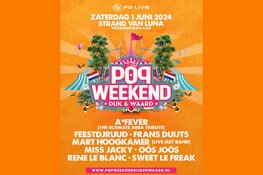 Frans Duijts, A* Fever, FeestDJRuud en Mart Hoogkamer op Popweekend Dijk & Waard 2024