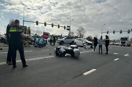 Motorrijder gewond op drukke kruising Heerhugowaard