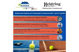Vanaf maandag een week lang Open Padel- en Tennistoernooi bij Tennis en Padelvereniging Heerhugowaard