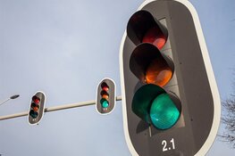 Nieuwe verkeerslichten op de kruising N242/N504 in Heerhugowaard