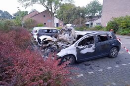 Drie auto's door brand verwoest aan Bergkristal in Heerhugowaard