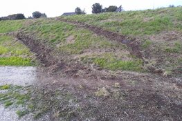 Auto te water gereden in Oterleek