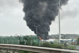 Grote brand aan de Overtoom in Heerhugowaard