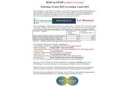 HAP en STAP in Dijk en Waard: Zaterdag 31 mei 2025 en zondag 1 juni 2025