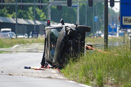 N245 bij Alkmaar uren lang afgesloten na ernstig ongeval
