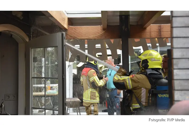 Brand in schuurtje achter woning Heerhugowaard