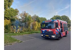 Brand bij speelplaats aan Hemelboog-Binnen in Heerhugowaard