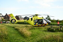 Kind in nood na allergische reactie, traumahelikopter landt op grasveld