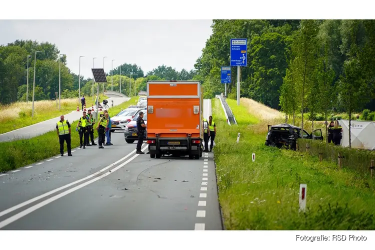 Twee doden na zware crash tussen meerdere voertuigen op N194 tussen Heerhugowaard en Obdam