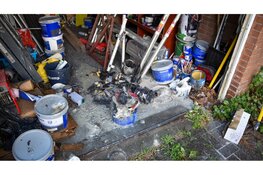 Brand in schuurtje achter woning Heerhugowaard