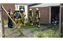 Brand in schuurtje achter woning Heerhugowaard