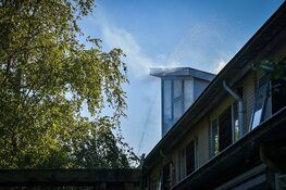 Flinke brand in dakkapel van zorgwoningen te Heerhugowaard